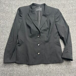 Lafayette 148 New York Wool Blend Long Sleeve Single Breasted Blazer Womens 12P